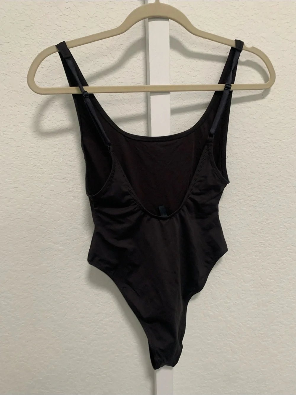 Skims Square Neck Classic Black One-Piece Swimsuit